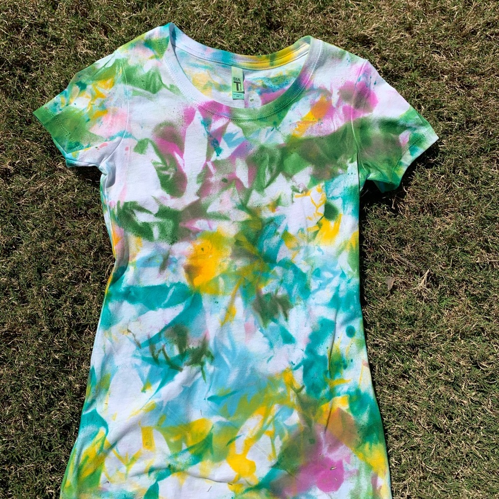 Abstract tie dye t shirt